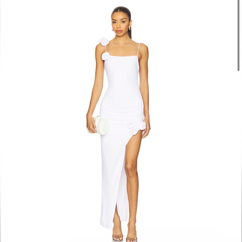 New MORE TO COME Maritza Maxi Dress in White